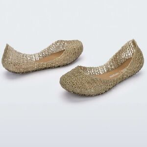 Mini Melissa Campana Girls Gold Flats 12